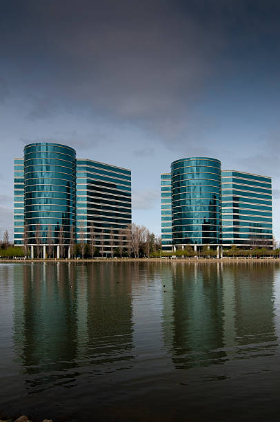 istock Identical Modern Buildings at Coastal Edge 182513891