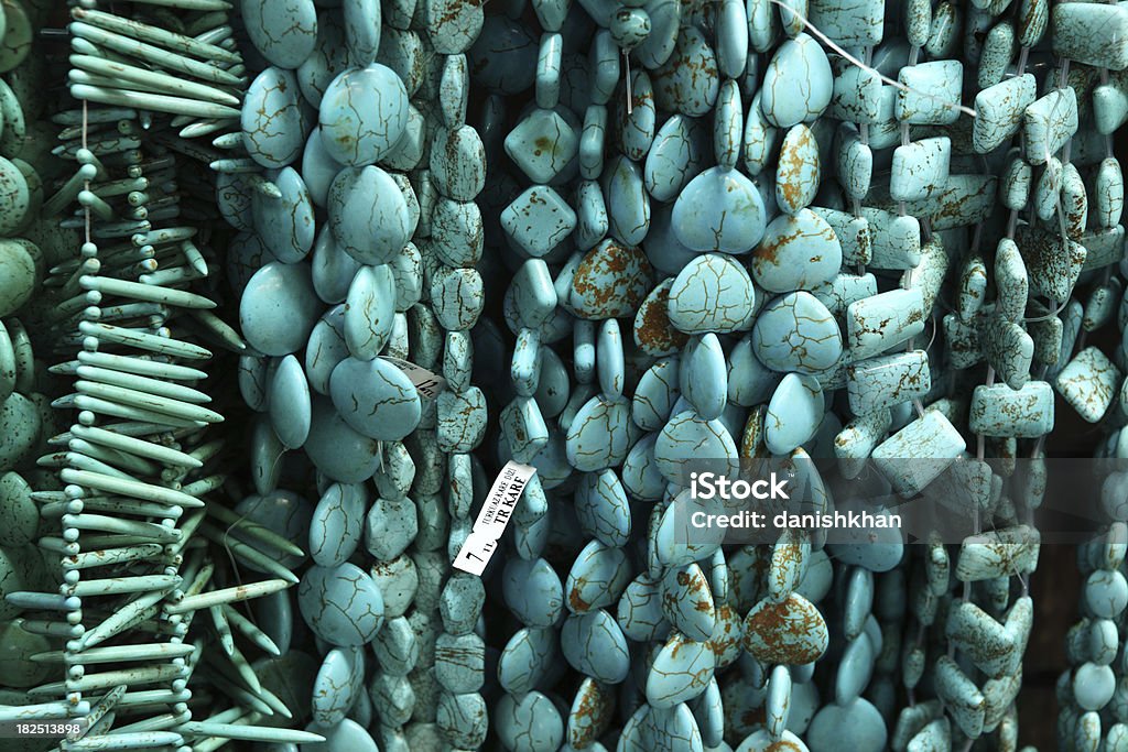 Turquesa pendentes de pedras Semi preciosas tiras de quartzo - Foto de stock de Beleza royalty-free