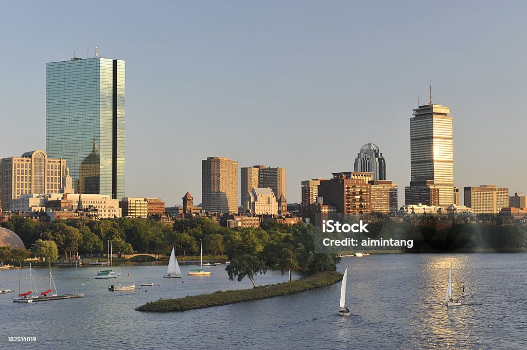 Boston au crépuscule - Photo de Boston - Massachusetts libre de droits