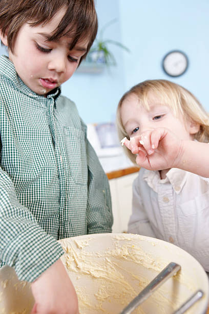 istock Cleaning-up the bowl after baking 182514245