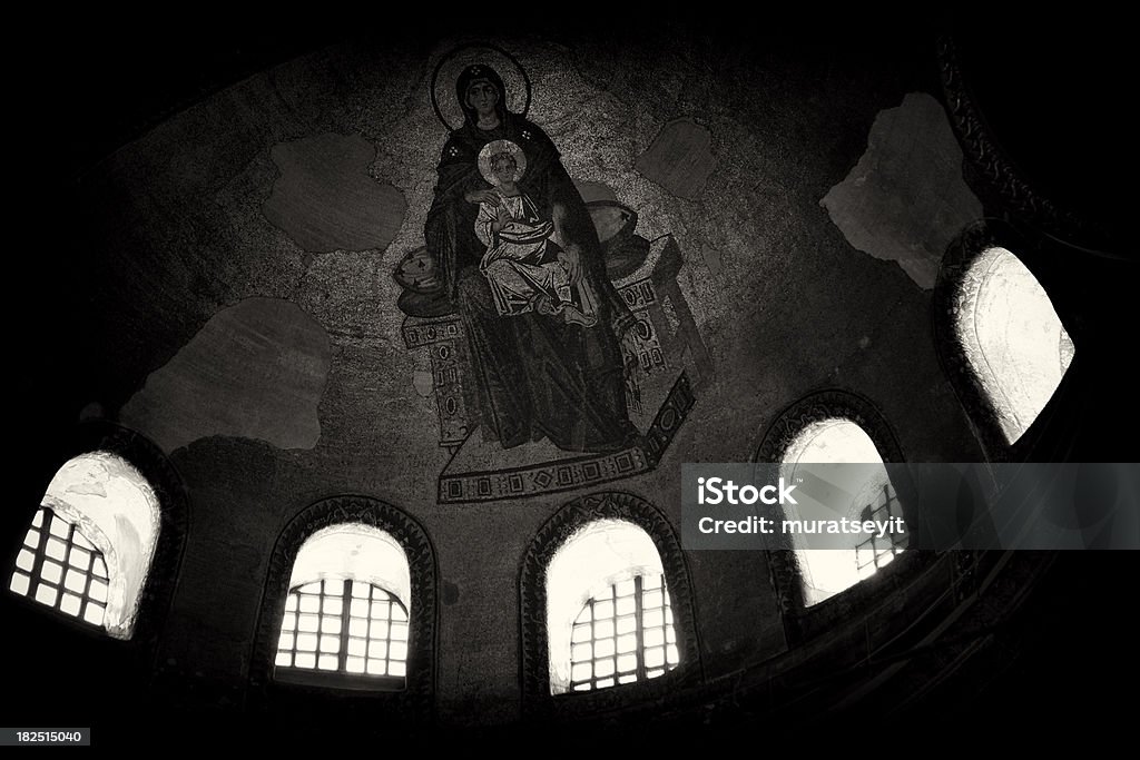 Jesus Cristo em Aya Sophiaa (Santa Sofia, Istambul, Turquia - Foto de stock de Antigo royalty-free