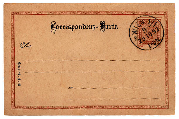 istock Postcard sent from Vienna, 1892 (Emperor Franz Joseph stamp) 182515145