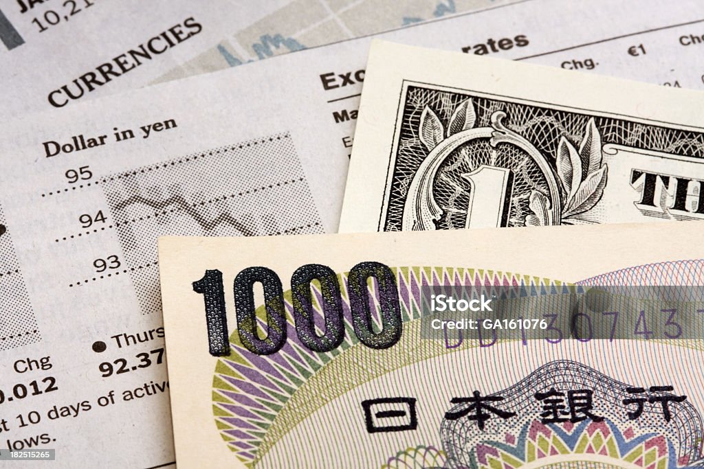 concept Dollar yen - Photo de Activité bancaire libre de droits