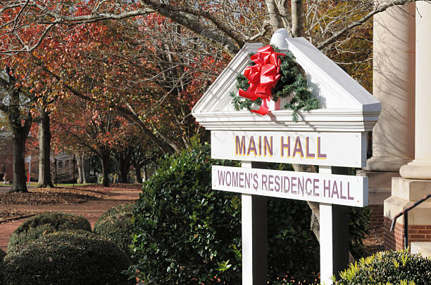 istock Womens residence hall sign 182516115