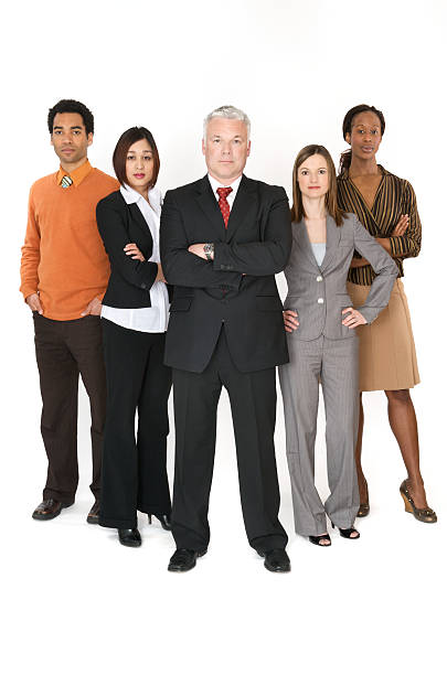 istock Multiracial business team on a white background 182516192