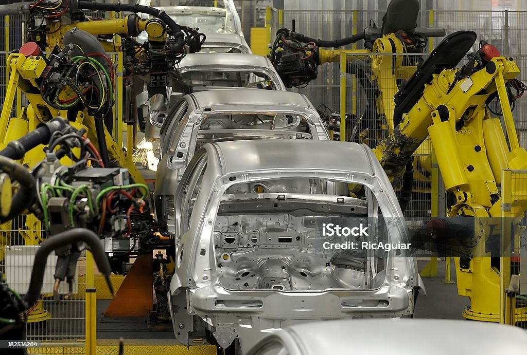 Automobilindustrie - Lizenzfrei Autofabrik Stock-Foto