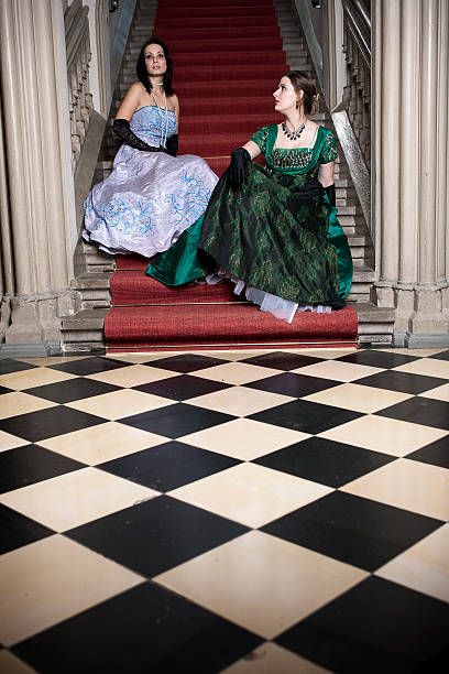 istock Two woman sitting on stairs 182516215