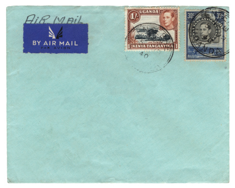 An airmail envelope posted in 1940 from Entebe, KUT (Kenya, Uganda and Tanganyika). 
