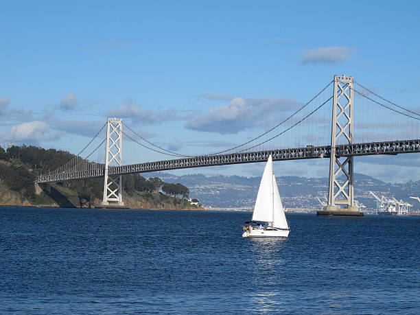 istock Sailing under the Bay Bridge in San Francisco 182516366