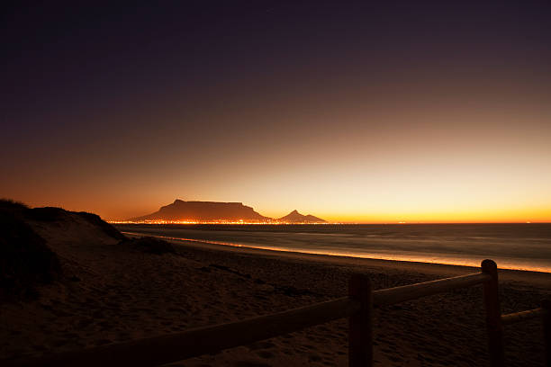 istock Table Mountain by night, seen from across the bay 182516619