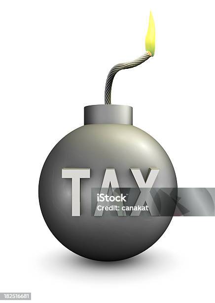 Financial Problems Tax Bomb Stock Photo - Download Image Now - Bomb, Business, Concepts