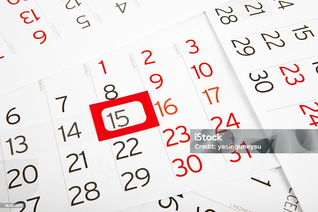 Calendário 15.Day - Foto de stock de A Data royalty-free