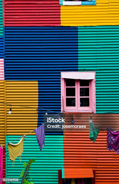 Colorful Outside Of Building In Buenos Aires Argentina Stock Photo - Download Image Now