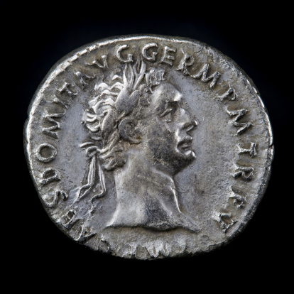 Picture of a Roman Silver Denarius with Domitian
