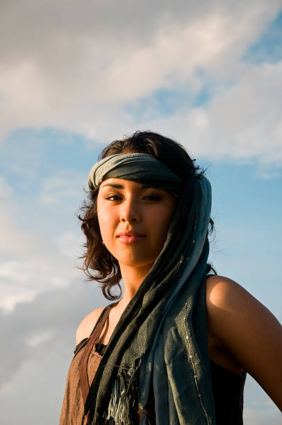 istock Beautiful Woman With Headscarf 182517221