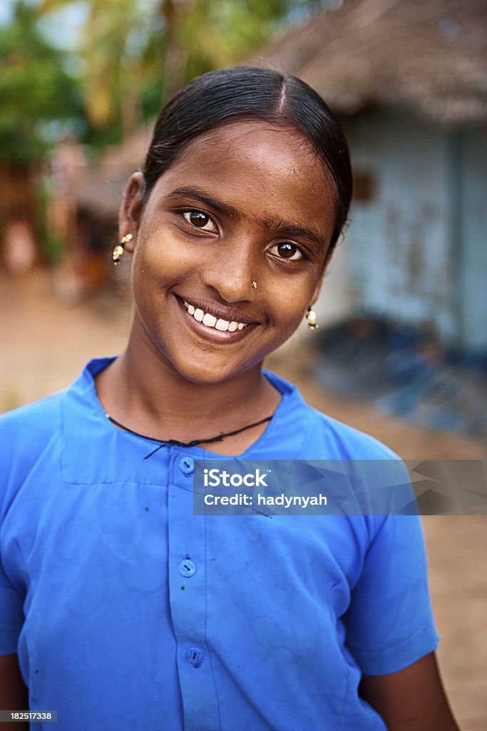 Indian girl Indian girl, late afternoon on Kerala. 10-11 Years Stock Photo