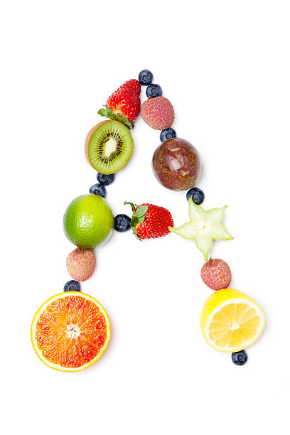 istock Letter A made of different fruit 182517660