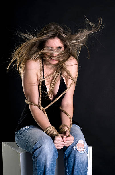 istock Blond women tied up 182517727