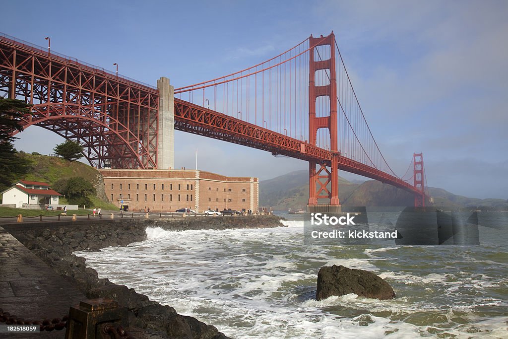 Fort point e Golden Gate Bridge c-A - Royalty-free Califórnia Foto de stock