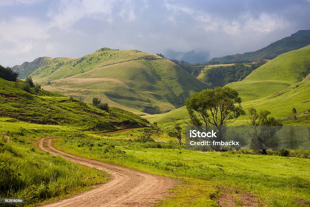 Green Hills Beautiful green hills in Drakensberg South Africa. Drakensberg Mountain Range Stock Photo