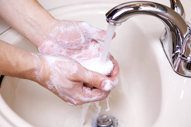 Hand soap stock photo