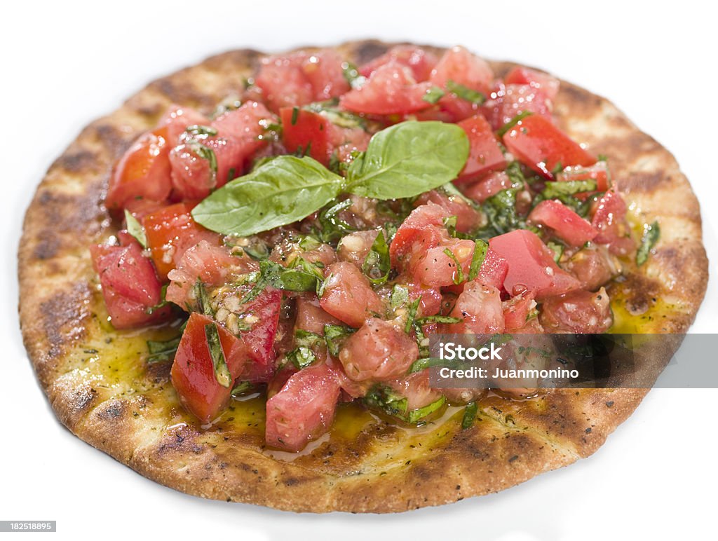 Bruschetta pan plano - Foto de stock de Ajo libre de derechos