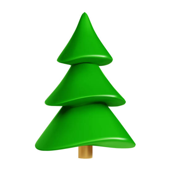 istock Christmas tree, green color. Holiday decor. Holiday design element. Icon isolated on white background 1825227528