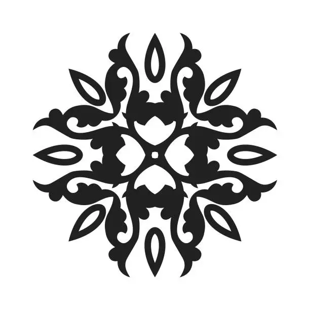Vector illustration of Floral decorative pattern