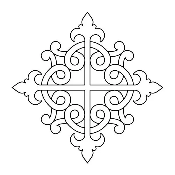 Vector illustration of Ancient decorative pattern