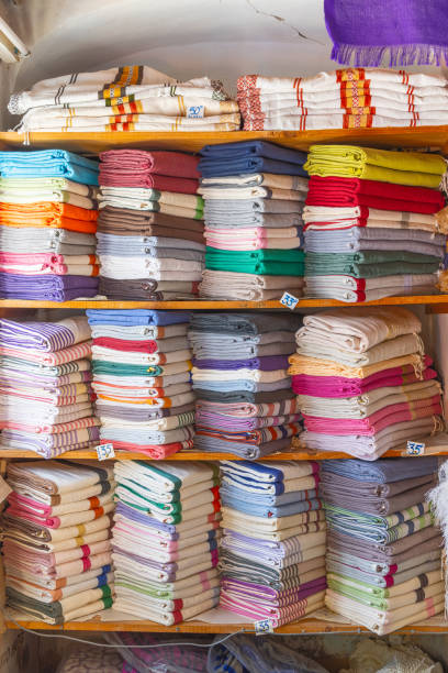 istock Woven cloth for sale at the Houmt Souk. 1825266058