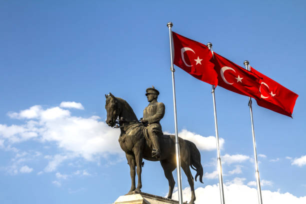 istock Ataturk monument in city center, Ulus 1825328917