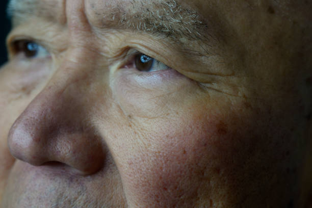 istock Close-up of senior's troubled face 1825368267
