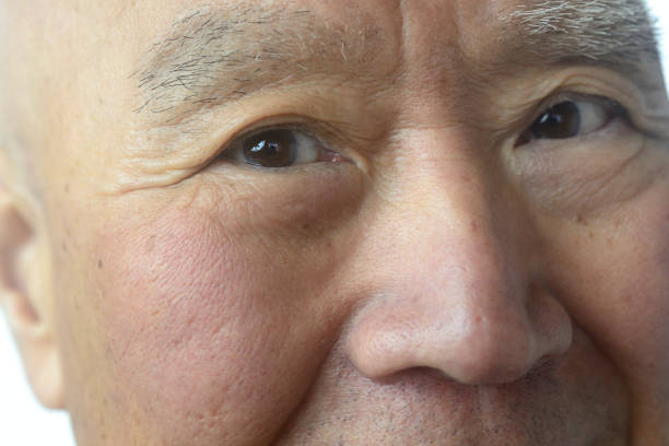 istock Close-up of senior's smile 1825368835