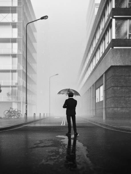 istock Lonely man on a rainy day 1825378860