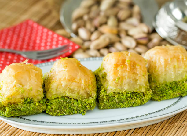 istock Turkish kitchen; Traditional delicious Turkish desserts; Baklava 1825385783