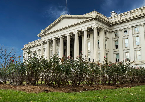 The Treasury Department in Washington DC