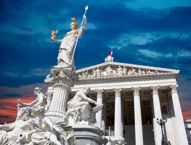 istock Athena, Austrian Parliament in Vienna 1825395464