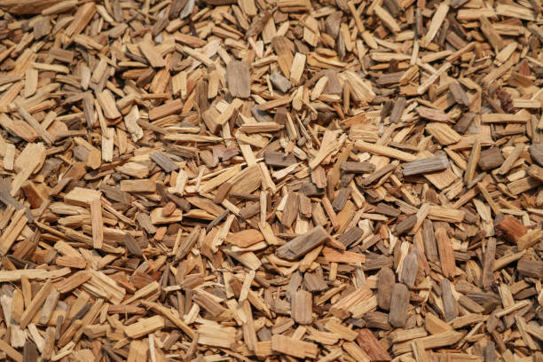 istock high angle view of mulch background in garden 1825399711
