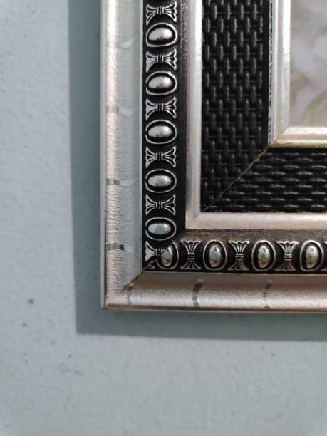 Picture Photo Frame Metal Silver Black
