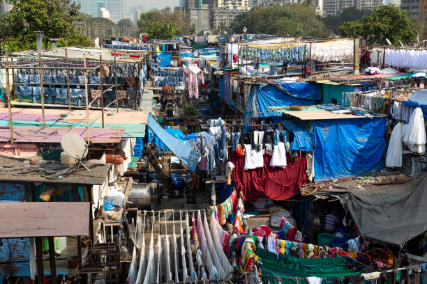 istock Open air Laundromat, Mumbai 1825456127