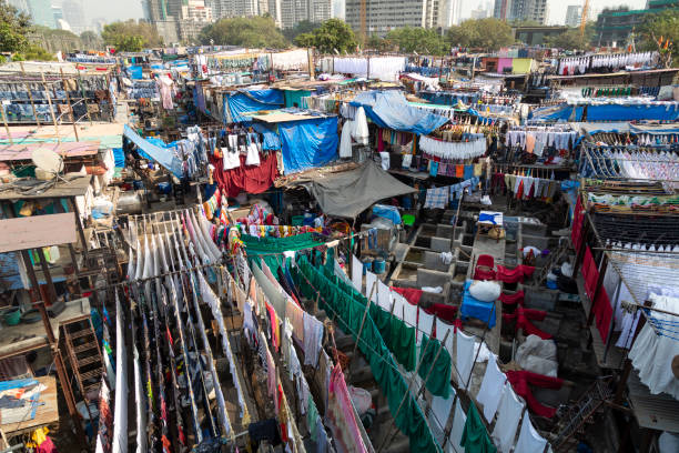 istock Open air Laundromat, Mumbai 1825456157