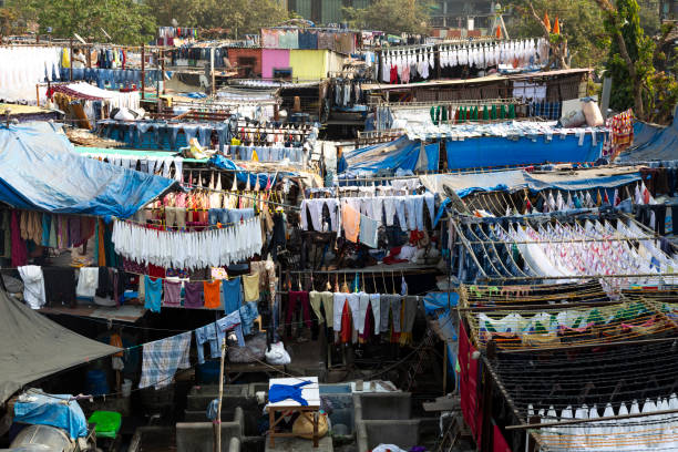 istock Open air Laundromat, Mumbai 1825456646