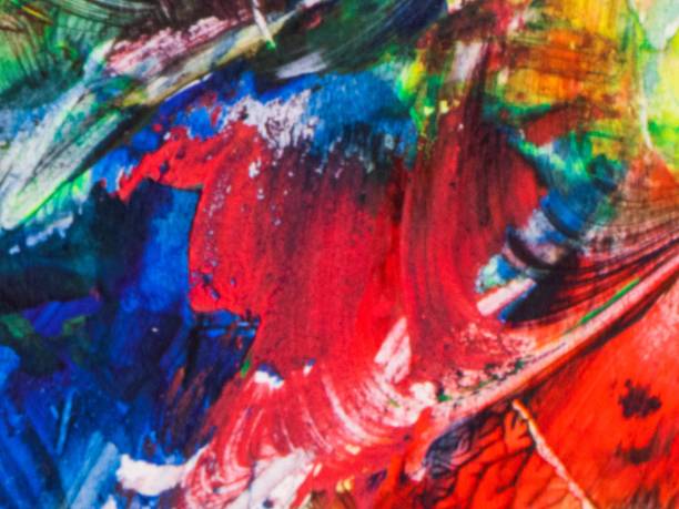 istock Abstract colorful paint background.  Colorful paint stains texture with copy space. Modern painting. Hand painted abstract artwork. 1825495045