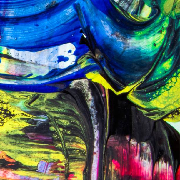 istock Abstract colorful paint background.  Colorful paint stains texture with copy space. Modern painting. Hand painted abstract artwork. 1825495568