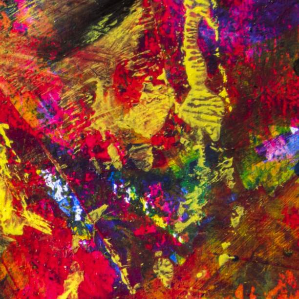istock Abstract colorful paint background.  Colorful paint stains texture with copy space. Modern painting. Hand painted abstract artwork. 1825496586