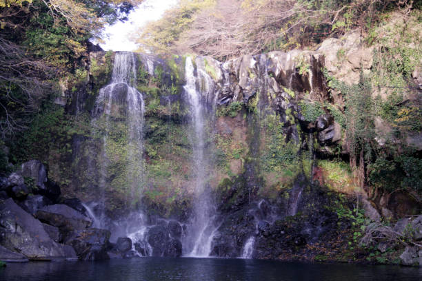 istock Waterfalls in Jeju Island 1825555081