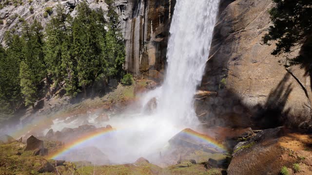 Vernal Falls on the Merced River In Yosemite National Park