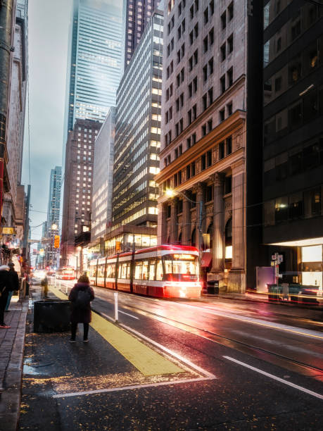 Downtown Toronto - Street Car (Public Transportation)