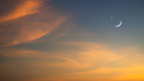 istock Sky Ramadan Moon Crescent Star Night Dark Black Background Eid Islam Arabian Kareem Mubarak Ramazan Holy Muslim Dua Travel Space Landscape Cloud Muharram Allah Dusk Arabic 1826020251