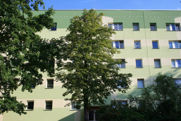 istock Green house architectural building design in Europe 1826039493